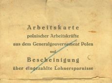 275.Arbeitskarte 1941r.