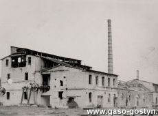 2823.Wyburzane dawnej cegielni Niemca Paula Schulza, z murow wybudowano nowy zaklad Spoldzielni Pracy Przenyslu Skorzanego (Gostyn, okolo 1950 r.)