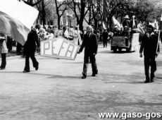 2834.Pracownicy Pleszewskiej Fabryki Aparatury Spomasz w Gostyniu w pochodzie 1-majowym.JPG