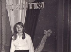 2952.Eliminacje Powiatowe X Ogolnopolskiego Konkursu Recytatorskiego w Gostyniu (1963 r.) - Elzbieta Dembinska z Gostynia, II miejsce w kat. mlodziezy szkolnej