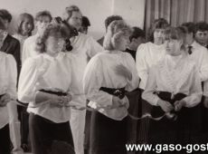 2952.Pozegnanie absolwentow Szkoly Podstawowej nr 1 im.Czarnego Legionu w Gostyniu (1989 r.)