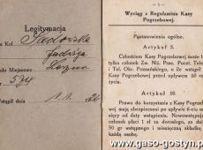 296.Legitymacja Kasy Pogrzebowej - 1926r.