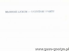 2967.Zaproszenie na sesje popularnonaukowa z okazji 60 rocznicy Wielkiej Rewolucji Pazdziernikowej (Liceum Ogolnoksztalcace w Gostyniu, 4 listopada 1977 r.)