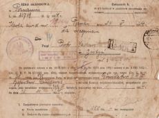 301.Decyzja o przyznaniu swiadczenia z tytulu inwalidztwa wojennego-1924r.