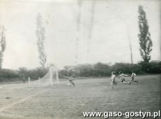 3092.Turniej pilki noznej o puchar naczelnika miasta i gminy w Gostyniu (boisko w Daleszynie, 1977 r.), tak padla zwycieska bramka dla LZS Kunowo