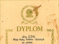 3136.Dyplom dla ZDK w Gostyniu (1965 r.)