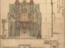 322. Projekt oltarza autorstwa Lucjana Michalowskiego na Boze Cialo w Gostyniu (1927 r.)