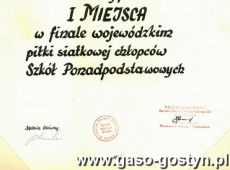 3242.Dyplom dla Liceum Ogolnoksztalcacego w Gostyniu (1978 r.)