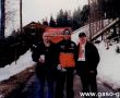 3326.Pracownicy Spoldzielni Mleczarskiej w Gostyniu na Mistrzostwach Swiata w Lotach Narciarskich w Harrachovie (marzec 2002 r.)