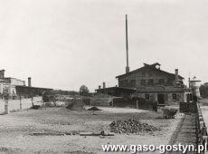 3358.Gostynska huta szkla na zdjeciu z 1945 roku (widok od strony zachodniej)