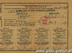 337.Wkladka kontorlna na prawo prowadzenia pojazdow meczanicznych (Gostyn, 10 wrzesnia 1959 r.)