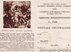 341.Legitymacja Odznaki Grunwaldzkiej-1973r.