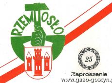 3483. Zaproszenie na uroczysty jubileusz 25-lecia Cechu Rzemiosl Roznych i Rzemieslicznej Spoldzielni Ogolnobranzowej w Gostyniu (27 maja 1978 r.)