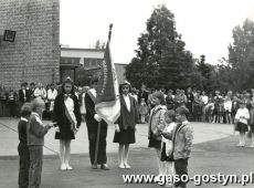 3485.Inauguracja nowego roku szkolnego w Szkole Podstawowej nr 3 w Gostyniu (1 wrzesnia 1986 r.)