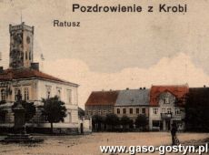 3519.Ratusz w Krobi (poczatek XX wieku)