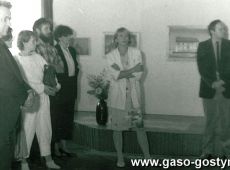 3563.Centralna Inauguracja Roku Kulturalnego Gostyn-Pogorzela (1985 r.)-zwiedzanie wystawy malarstwa profesjonalnego w salce MGOK HUTNIK