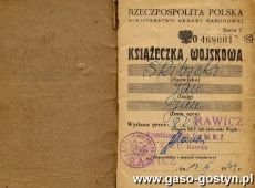 358.Ksiazeczka wojskowa Jana Skibickiego (1949 r.)