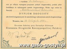 365.Dyplom drogisty (1946 r.)