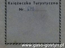 370.Ksiazeczka Turystyczna Polskiego Zwiazku Motocyklowego Kazimierza Durzynskiego z Gostynia, czlonka Motoklubu Unia Poznan oddzial Gostyn