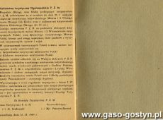 376.Ksiazeczka Turystyczna Polskiego Zwiazku Motocyklowego Kazimierza Durzynskiego z Gostynia, czlonka Motoklubu Unia Poznan oddzial Gostyn