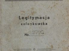 380.Legitymacja czlonkowska Zw. Zawod. Robotnikow i Pracownikow Przem. Cukrowniczego w Polsce-Gostyn, 1 marca 1945 r.