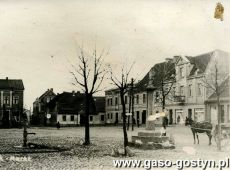 3890.Rynek w Borku - widokowka z poczatku XX wieku