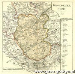 3893.Mapa powiatu krobskiego (1798 r.)