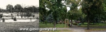 39.Gostynskie planty w okresie miedzywojennym i w 2013 roku (widok od strony poludniowej)