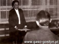 3959.Prelekcja prof. Marii Czekanskiej (Uniwersytet Adama Mickiewicza w Poznaniu) z okazji otwarcia wystawy POLACY NA SZLAKACH SWIATA - Biblioteka w Gostyniu (1973 r.)