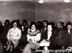 3961.Prelekcja prof. Marii Czekanskiej (Uniwersytet Adama Mickiewicza w Poznaniu) z okazji otwarcia wystawy POLACY NA SZLAKACH SWIATA - Biblioteka w Gostyniu (1973 r.)