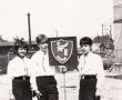 3969.Uczniowie Szkoly Przysposobienia Rolniczego w Gostyniu przed wymarszem na pochod 1-majowy w 1966 roku