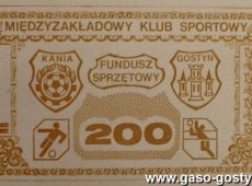 402. MZKS Kania Gostyn - bilet funduszu sprzetowego - fundusze uzyskane ze zbiorki mialy zostac przeznaczone na zakup sprzetu i wyposazenia zawodniczego (1982 r.).JPG