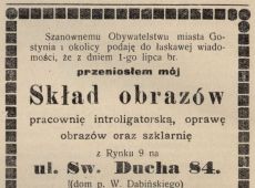 402.Ogloszenie z prasy gostynskiej - 1931r.