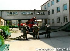 4033.Zespol Szkol Zawodowych w Gostyniu - probna ewakuacja szkoly (21 maja 1993 r.)