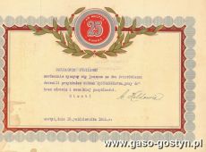 410.Telegram-jubileusz 25-lecia slubu (Gostyn, 1931 r.)