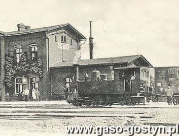 419.Dworzec kolejowy w Gostyniu - ok.1910r.