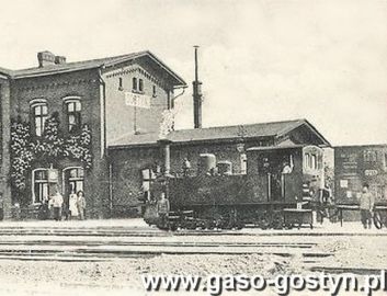 419.Dworzec kolejowy w Gostyniu - ok.1910r.