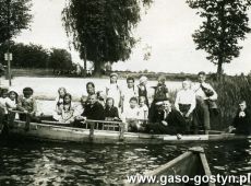 4208.Wycieczka nad jezioro w Dolsku uczniow Niemieckiej Prywatnej Szkoly w Gostyniu (1933 r.)