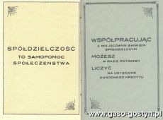 421.Bank Pozyczkowy Spoldzielczy w Gostyniu - Ksiazeczka Wkladkowa (1938 r.)