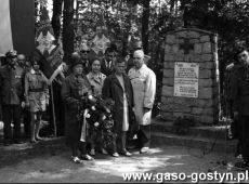 4236.Pomnik w lesie przy drodze z Trzebani do Kakolewa upamietniajacy powstancow wielkopolskich 6 Pulku Strzelcow Wlkp., ppor. Waclawa Andrzejewskiego i ppor. Leona Wlodarczaka