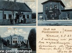 4342.Pocztowka z Kosowa wyslana przez Stanislawa Helsztynskiego 6 stycznia 1923 roku