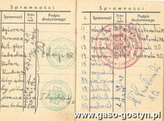 435.Ksiazeczka sluzbowa (harcerska) ks. Konrada Kaczmarka-1948 r.