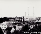 439.Panorama Gostynia-widok na hute szkla 1977r.