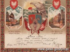 439.Telegram slubny-Gostyn 1922 r.