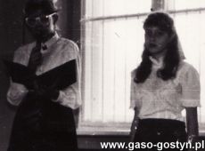4434.Dzien Nauczyciela w Szkole Podstawowej nr 1 w Gostyniu (14 pazdziernika 1988 r.)