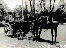 4455.Stanislaw Kasperkowiak z lejcami w reku, zdjecie wykonane prawdopodobnie po 1945 roku w Szelejewie