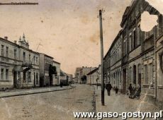 446.Ulica Banhofstrasse (Kolejowa) w Gostyniu (poczatek XXw.)