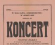 4470.Afisz o koncercie z ktorego dochod bedzie przeznaczony na odbudowe po zniszczeniach wojennych Gimnazjum w Gostyniu (1945 r.)