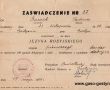 45. Zaswiadczenie o uczeszczaniu na kurs jezyka rosyjskiego - 1956r.