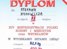 463. Dyplom dla Stefana Kosowicza (2005 r.)